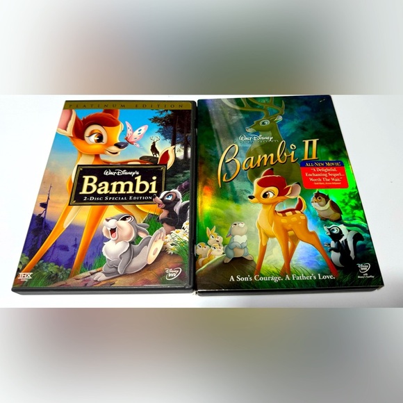 Disney’s Bambi 2 DVD Bundle. Includes Bambi Platinum Edition, & Bambi 2 - Picture 1 of 5